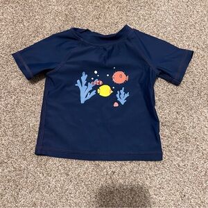 Tucker + Tate Navy Rashguard with Fish Design